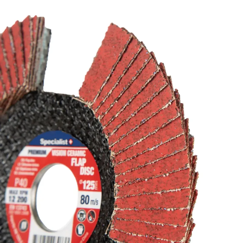 Atlokšņu slīpēšanas disks 125 mm, P60, Vision Ceramic PREMIUM, SPECIALIST+