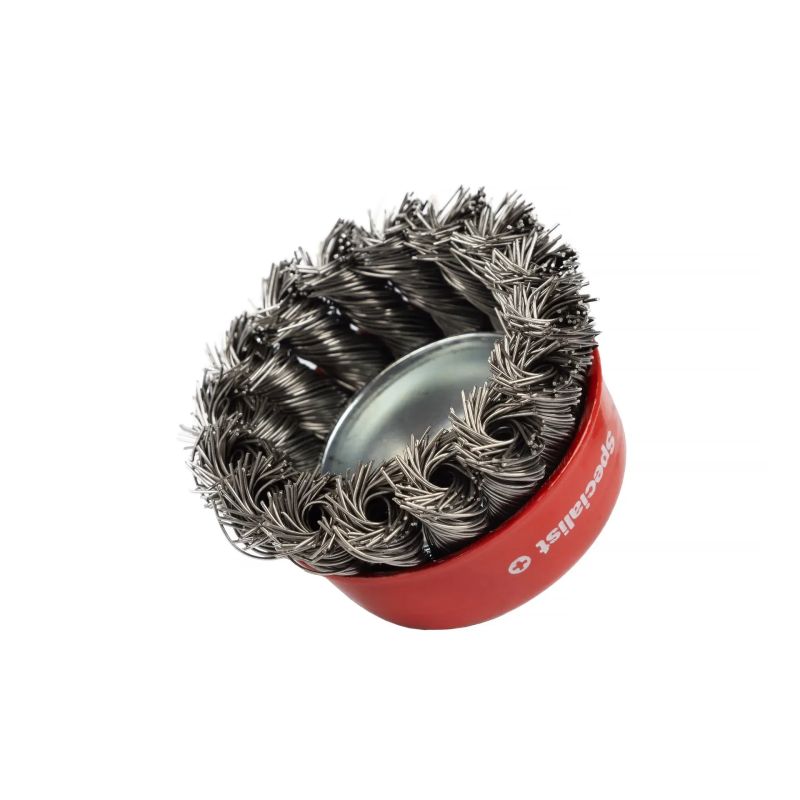 Vītņotas stieples kausa birste, 65 mm, M14, SPECIALIST+