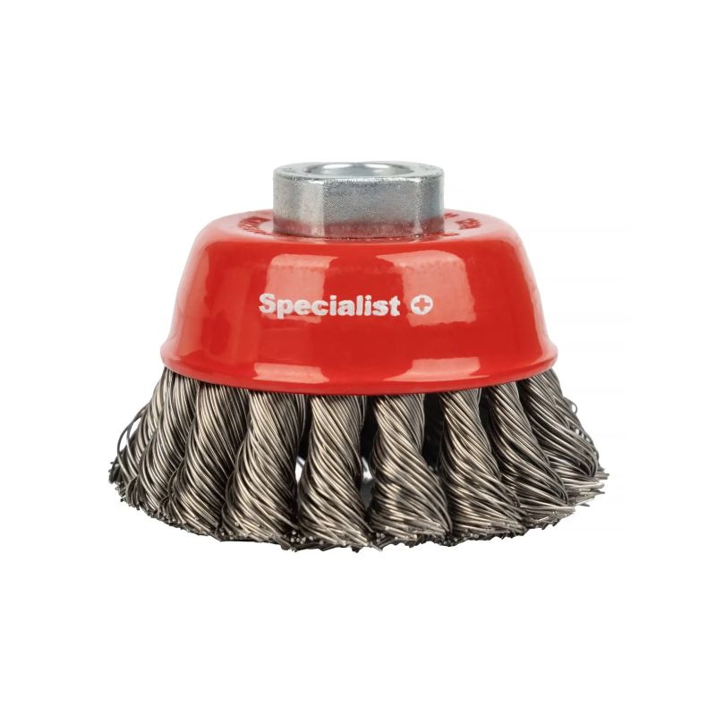 Vītņotas stieples kausa birste, 75 mm, M14, SPECIALIST+