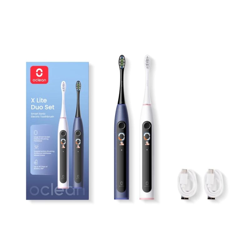 Oclean Electric Toothbrush X Lite Duo Set Dark Blue&Grey