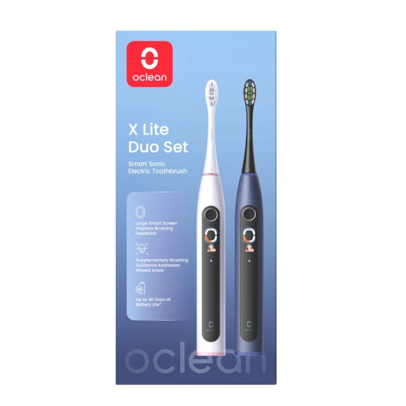 Oclean Electric Toothbrush X Lite Duo Set Dark Blue&Grey