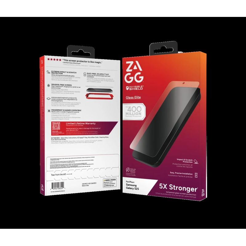 ZAGG Protection Bundle for Samsung S25: Case with MagSafe and Screen Protector