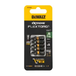 FLEXTORQ otsikud T10, 25 mm, DeWALT, 5 tk