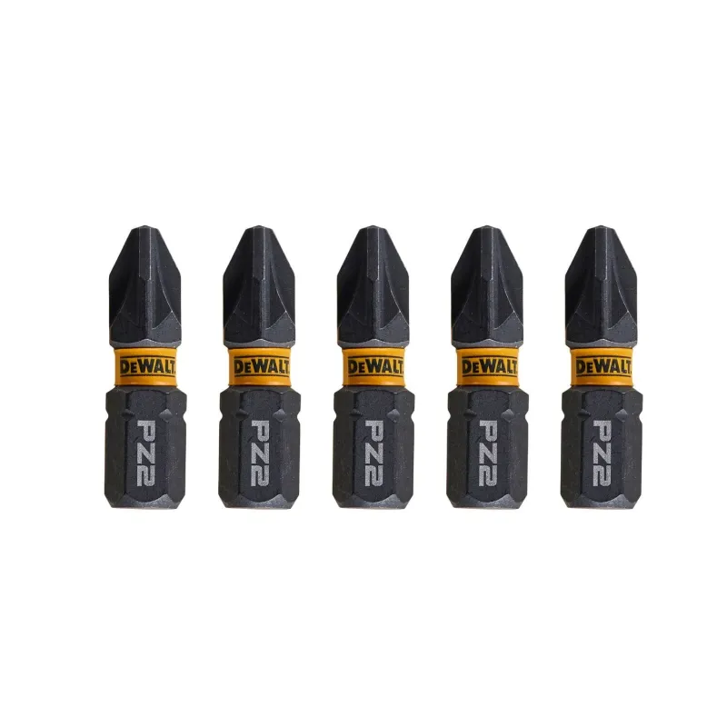 FLEXTORQ otsikud PZ2, 25 mm, DeWALT, 5 tk