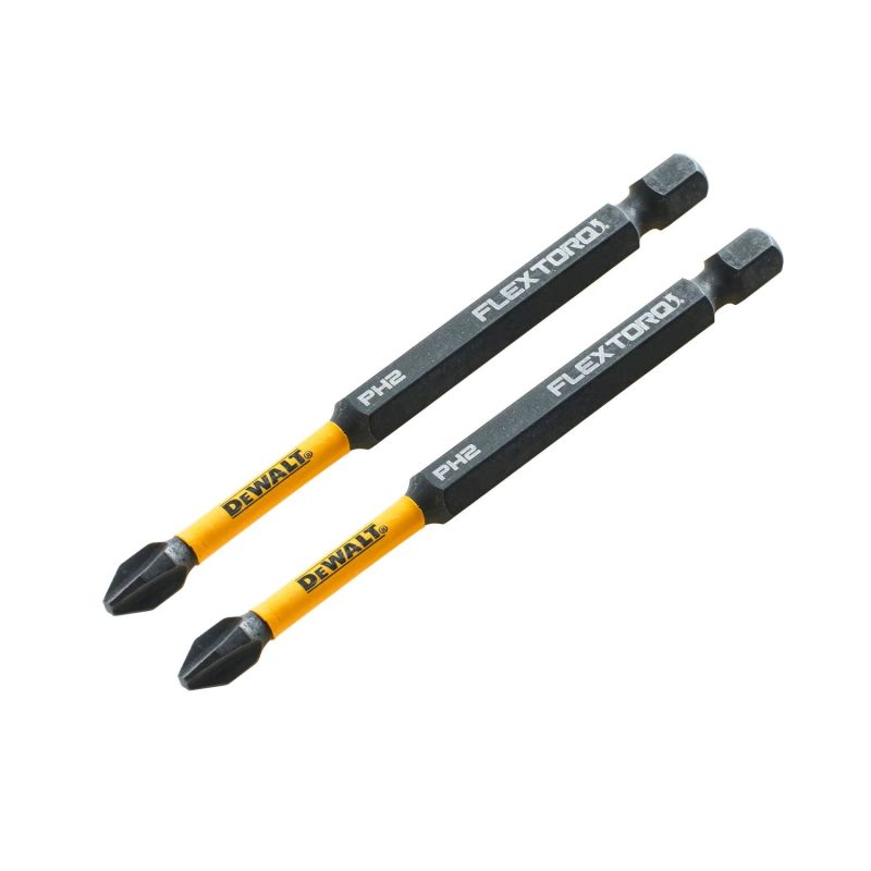 FLEXTORQ Screwdriver Bits PH2 89 mm, DeWALT, 2 pcs