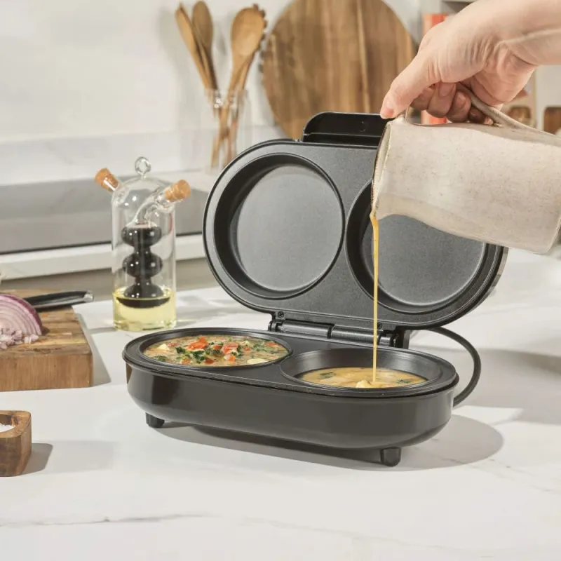 Salter EK4213SVDE XL Dual Omelette Maker