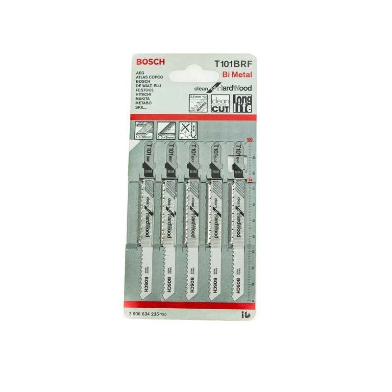 5 figūrzāģa asmeņi T 101 BRF