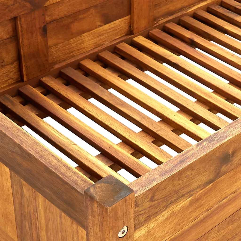 vidaXL augstā puķu kaste, akācijas koks, 200x50x25 cm