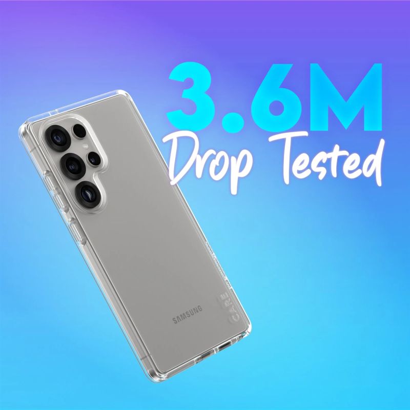 CARE by PanzerGlass Flagship Case Urban Combat w. Clear Frame Samsung Galaxy S25 Ultra, Transparent