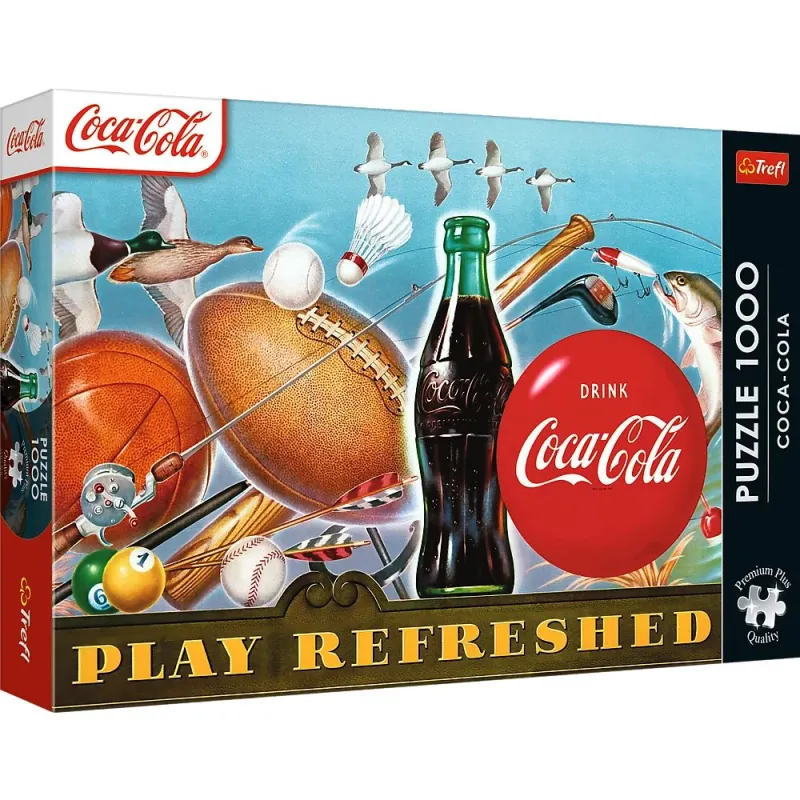 TREFL Premium Plus Puzle Coca-Cola: Play Refreshed, 1000 gab.