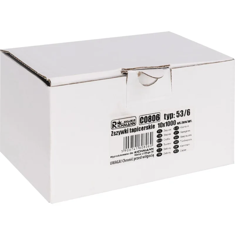 Klambrid Richmann, tüüp 53, 6 mm, 1000 tk