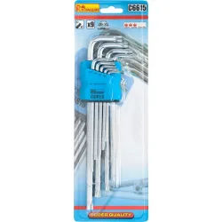Torx keys corona t10-t50, extra long, 9 pcs