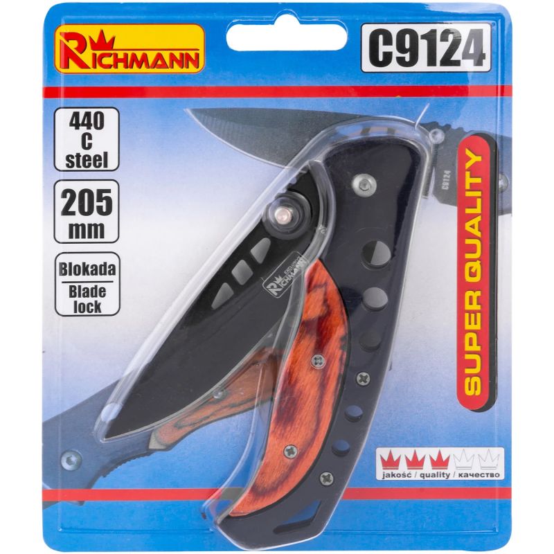 Saliekams nazis, melns, Richmann, 205 mm