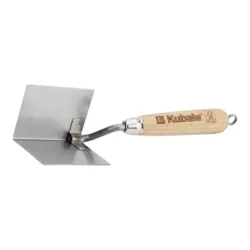 Stainless steel trowel for internal corners, 60x85 mm. KUBALA
