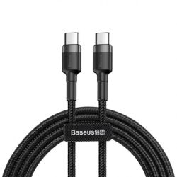 Baseus Cafule Cable durable nylon cable USB-C PD - USB-C PD PD2.0 60W 20V 3A QC3.0 2M black-gray