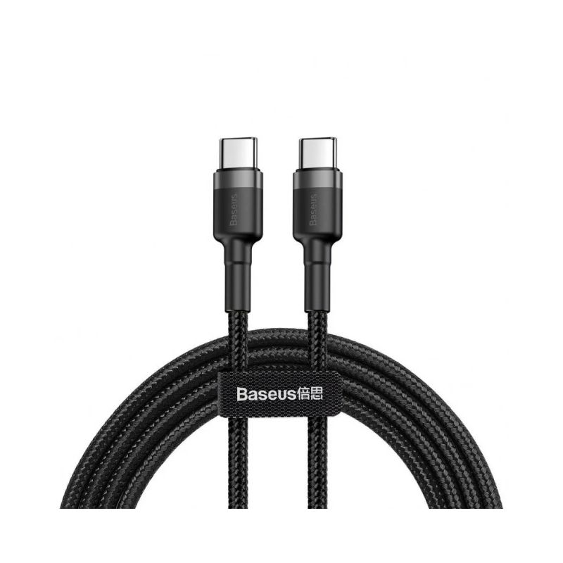 Baseus Cafule Cable durable nylon cable USB-C PD - USB-C PD PD2.0 60W 20V 3A QC3.0 2M black-gray