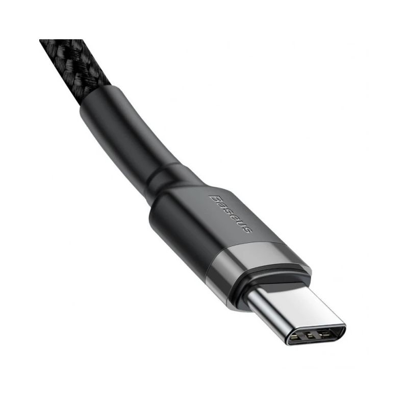 Baseus Cafule Cable durable nylon cable USB-C PD - USB-C PD PD2.0 60W 20V 3A QC3.0 2M black-gray