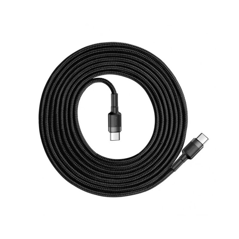 Baseus Cafule Cable durable nylon cable USB-C PD - USB-C PD PD2.0 60W 20V 3A QC3.0 2M black-gray