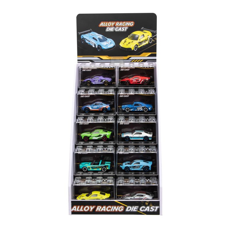 Metāla sacīkšu automašīna, 9 cm