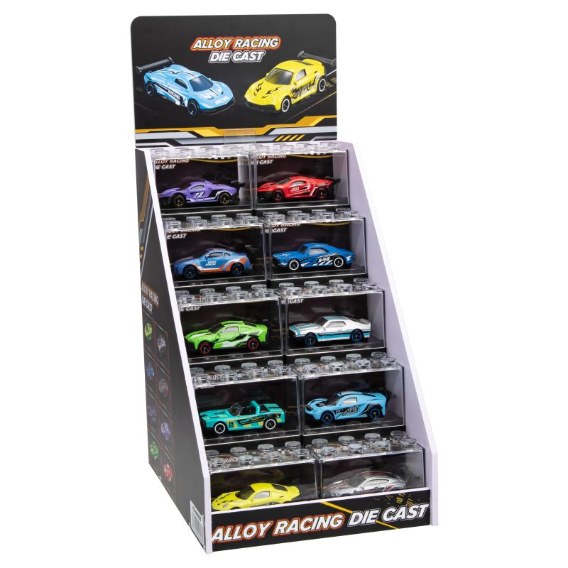 Metāla sacīkšu automašīna, 9 cm