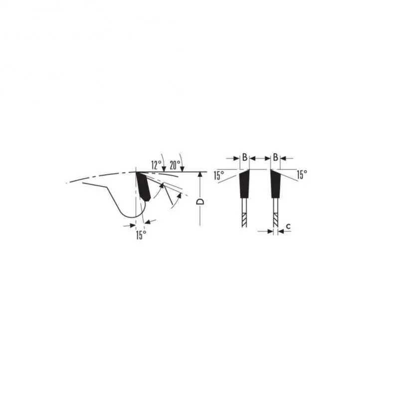 HW Zāģripa 190x30mm Z40 B 2.6-1.6 WZ