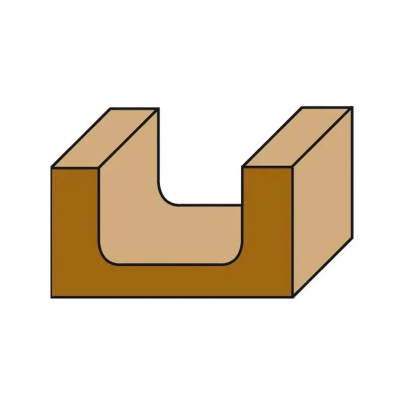 HW Frēze apaļa S 8 D-19 R-6,4 Z 2