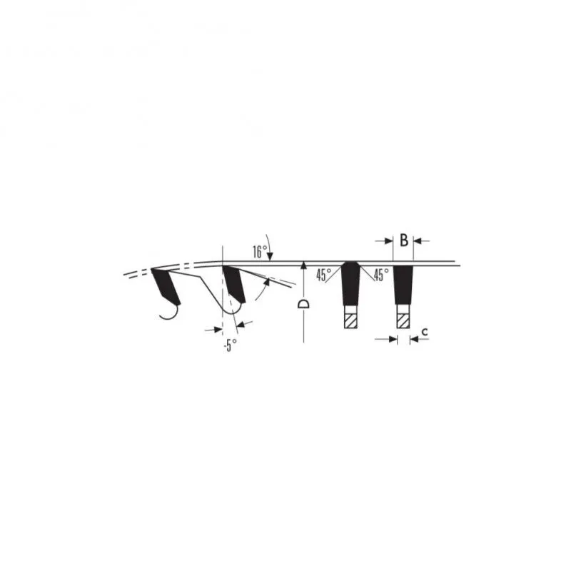 HW Zāģripa 216x30mm Z64 B 2.3-1.6 -5 AL,PVC, Laminate