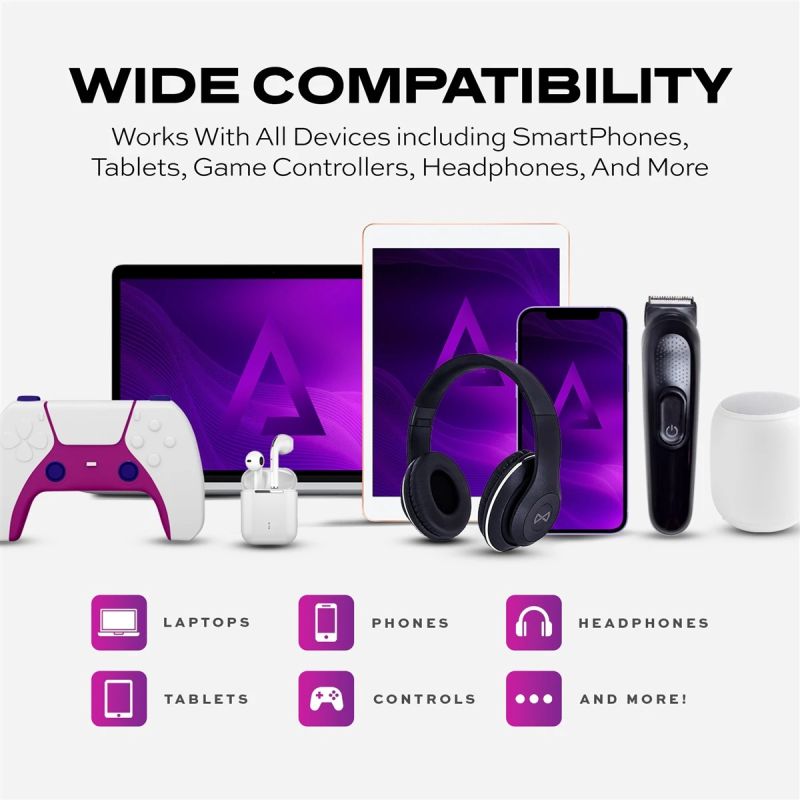 STATIK Statik 360 Pro, Universal Magnetic Charging Cable, 1m, Black