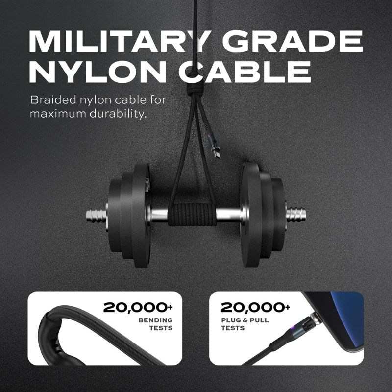 STATIK Statik 360 Pro Cable 2.0 USB-C Only, 1m, Black