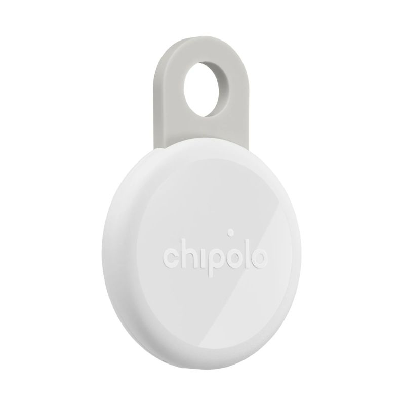 Chipolo LOOP – Rechargeable Bluetooth Tracker with Silicone Loop for iOS & Android, Chalk