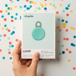Chipolo LOOP – Rechargeable Bluetooth Tracker with Silicone Loop for iOS & Android, Mint