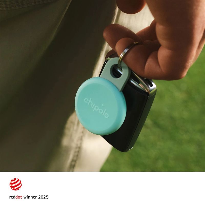 Chipolo LOOP – Rechargeable Bluetooth Tracker with Silicone Loop for iOS & Android, Mint