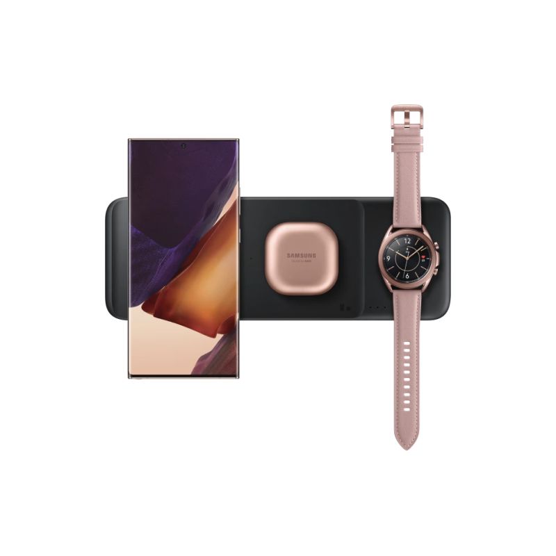 P6300TBEGEU Wireless Charger Trio for Samsung, Black