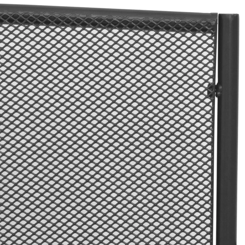 vidaXL dārza sols, 108 cm, tērauda siets, antracītpelēks