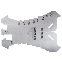 Märkešabloon karastatud ja roostevaba terasest