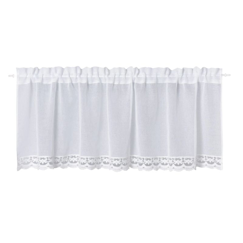 Päevakardin Domoletti ZOLA, valge, 150 cm x 45 cm