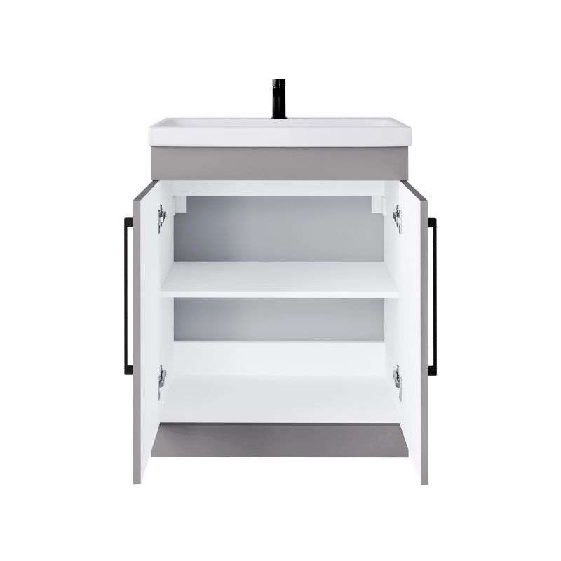 Valamualune vannitoa kapp Domoletti SA63-3, hall v., 35 cm x 62 cm x 80 cm