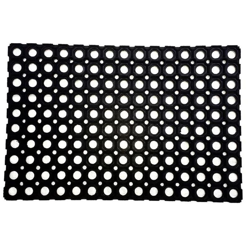 Uksematt Domoletti Rho 008, must v., 80 cm x 120 cm x 1.6 cm