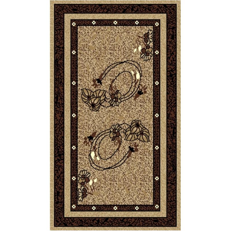 Paklājs Domoletti Shiraz 1041 B55, brūna, 150 cm x 80 cm