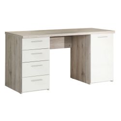 Рабочий стол со шкафом Domoletti BEAT25 P79, белый-бежевый