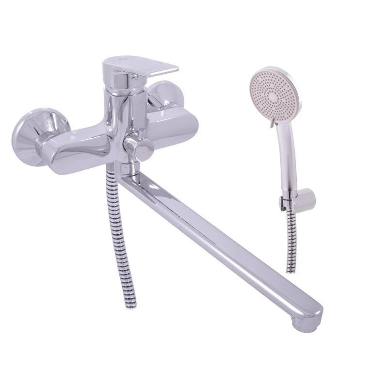 Vannas maisītājs ar dušas komplektu Domoletti Verona DVT453.5-1, hroma krās.