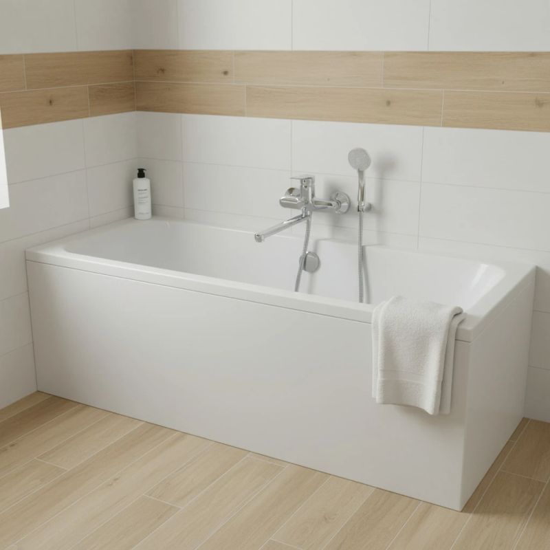 Vannas maisītājs ar dušas komplektu Domoletti Verona DVT453.5-1, hroma krās.