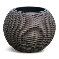 Gėlių vazonas Domoletti 53000011101, plastikinis, ruda sp.