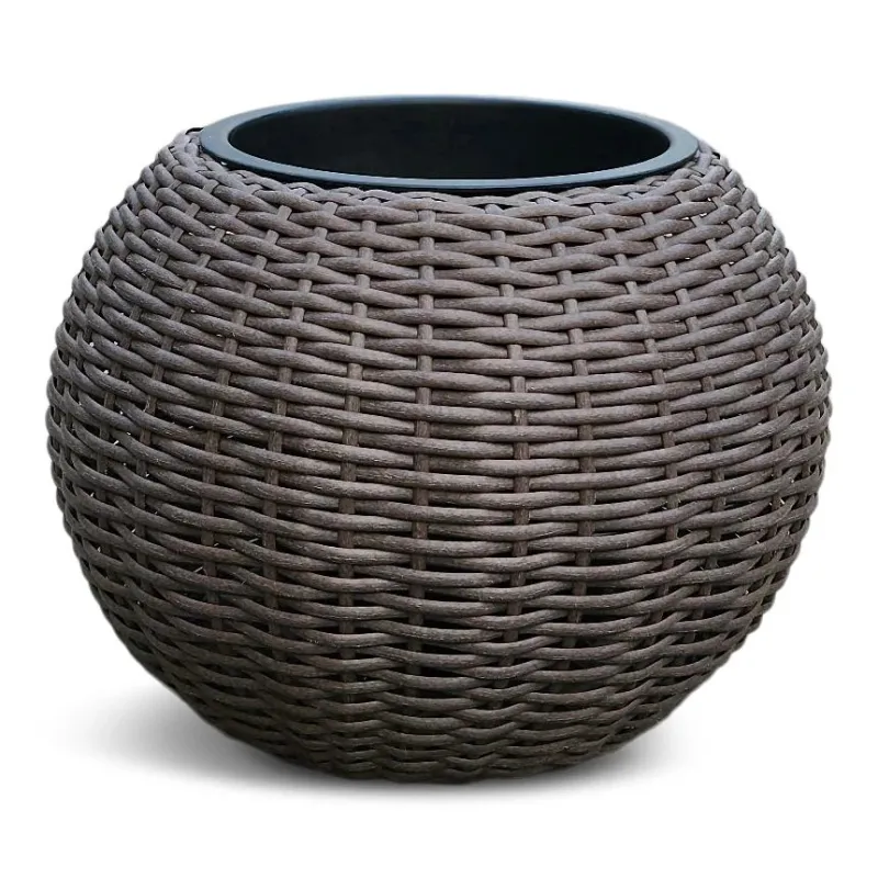 Puķu pods Domoletti 53000011101, plastmasa, brūna