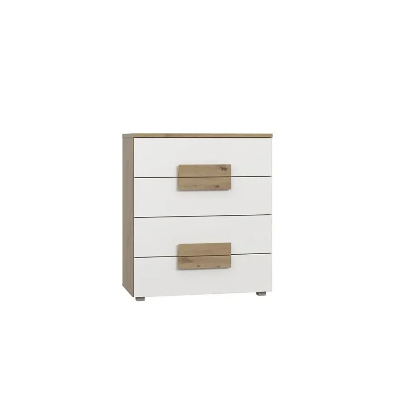 Kumode Domoletti Arkina, ozola-balta, 94.9 cm x 41.3 cm x 80.4 cm