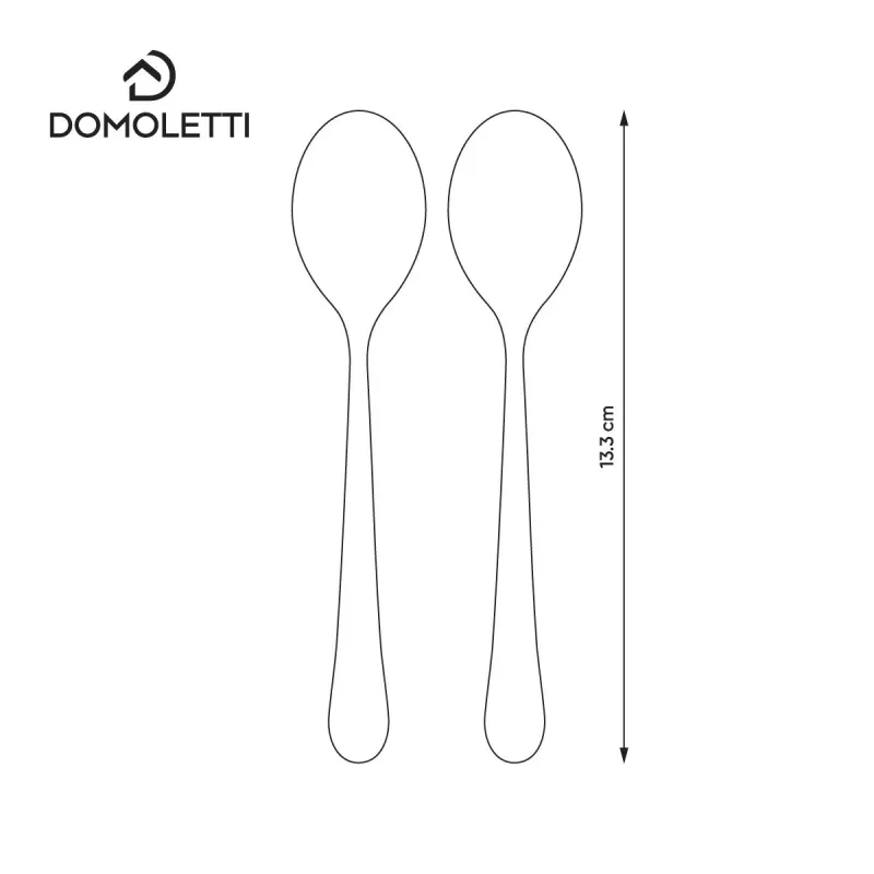 Deserta tējkarote Domoletti X90C2SE-10, nerūsējošais tērauds, sudraba, 2 gab.