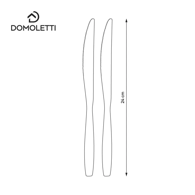 Нож Domoletti DOMOLETTI WIND CTEC2WI-CR, нержавеющая сталь, из нержавеющей стали, 2 шт.