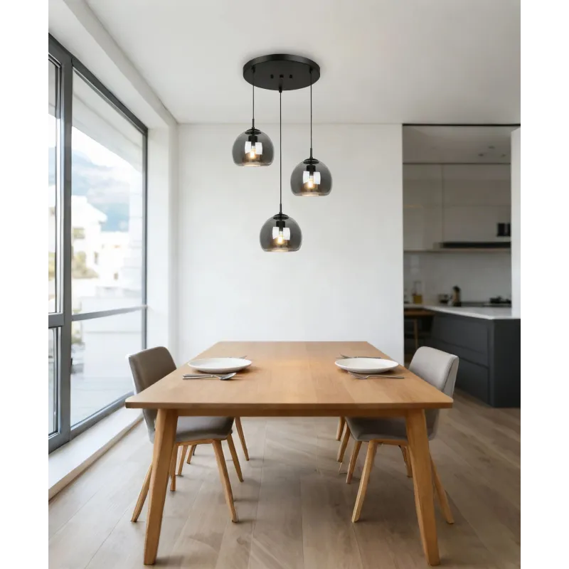 Lampa karināms Domoletti Rita MYD9330SM-R, E27, 3 x 40 W