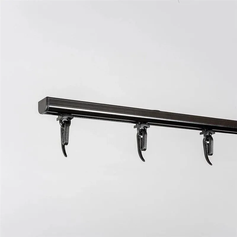 Griestu aizkaru sliede Domoletti D PROFILE, 300 cm, melna krās.
