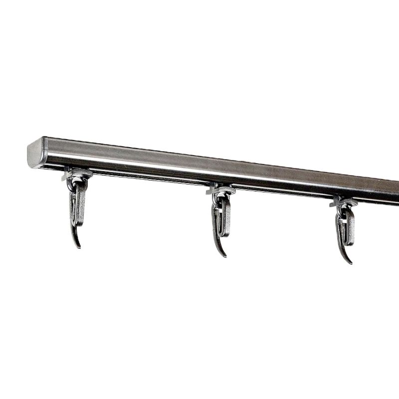 Griestu aizkaru sliede Domoletti D PROFILE, 250 cm, melna krās.